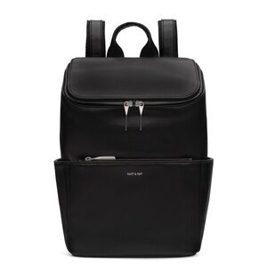 Matt & Nat BRAVE Black Vegan Leather Backpack